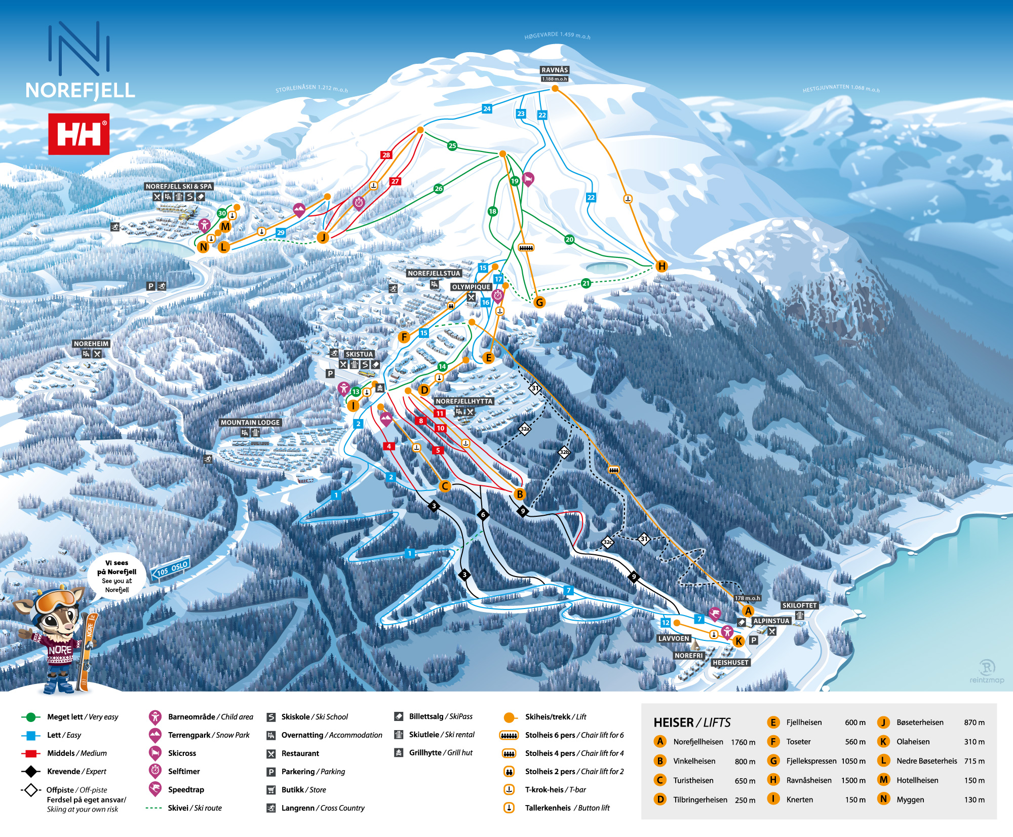 Ski map